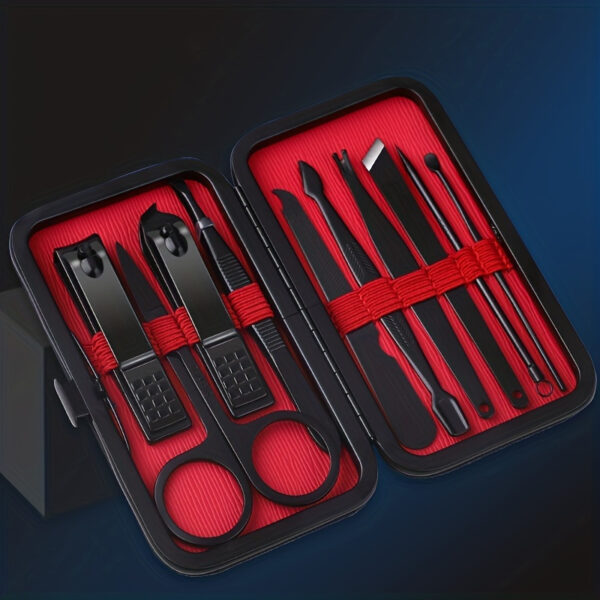 Nail Clippers Manicure Tool Set, With Portable Travel Case, Cuticle Nippers And Cutter Kit, Professional Nail Clippers Pedicure Kit, Grooming Kit For Travel - Image 6