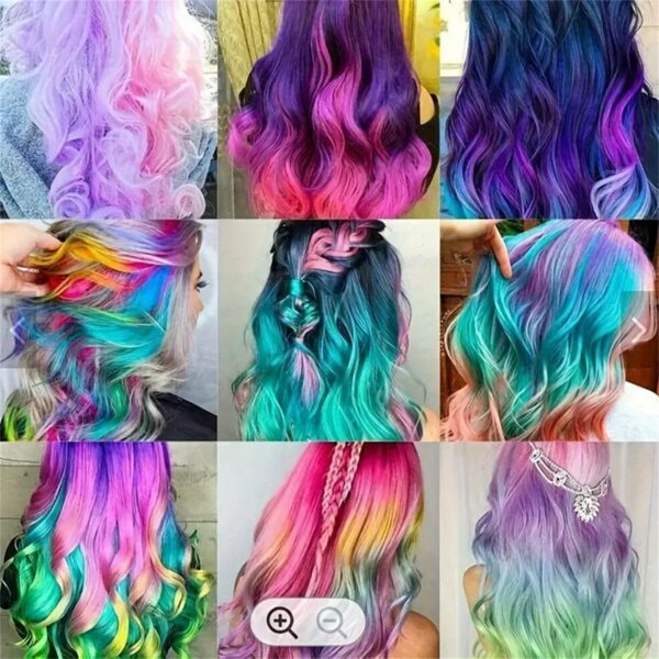 10 Color Hair Chalk for Girls Makeup Kit Hair Chalk Comb Temporary Washable Hair Color Dye for Birthday Halloween Christmas Gifts Toys for Girls - Image 3