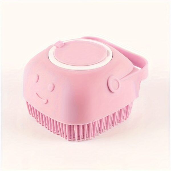 Silicone Pet Shampoo Brush - Massage Rubber Bath Comb with Shampoo Storage for Dog & Cat - Pet Grooming Tool Christmas Gift - Image 9
