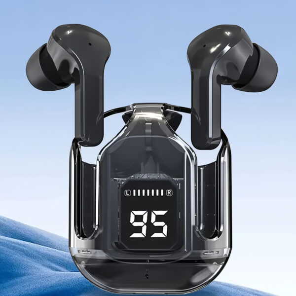 Transparent Wireless Earbuds Wireless 5.3 Headphones with ENC Noise Canceling Earphones, HiFi Dual Stereo Microphone Mini In-Ear Earbuds with Charging Case And LED Digital Display Sports Headset, Wireless Earbuds, Noise Canceling, HiFi, Sports Headset - Image 12