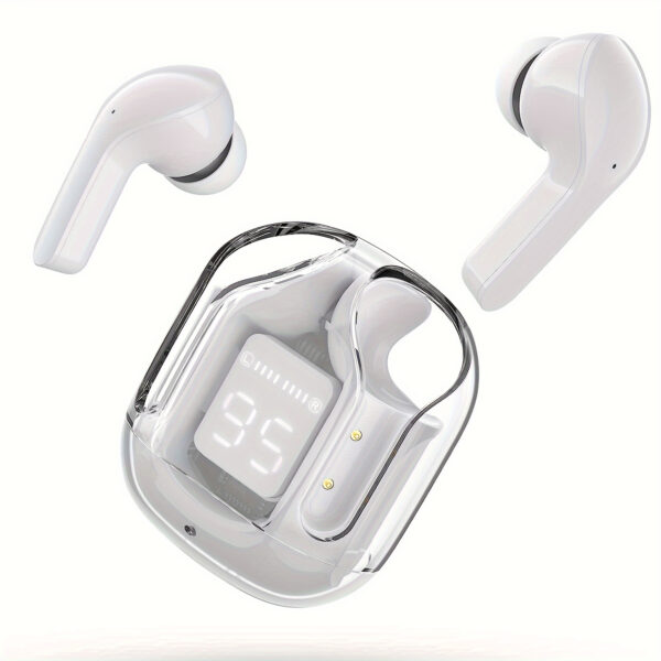 Transparent Wireless Earbuds Wireless 5.3 Headphones with ENC Noise Canceling Earphones, HiFi Dual Stereo Microphone Mini In-Ear Earbuds with Charging Case And LED Digital Display Sports Headset, Wireless Earbuds, Noise Canceling, HiFi, Sports Headset - Image 7