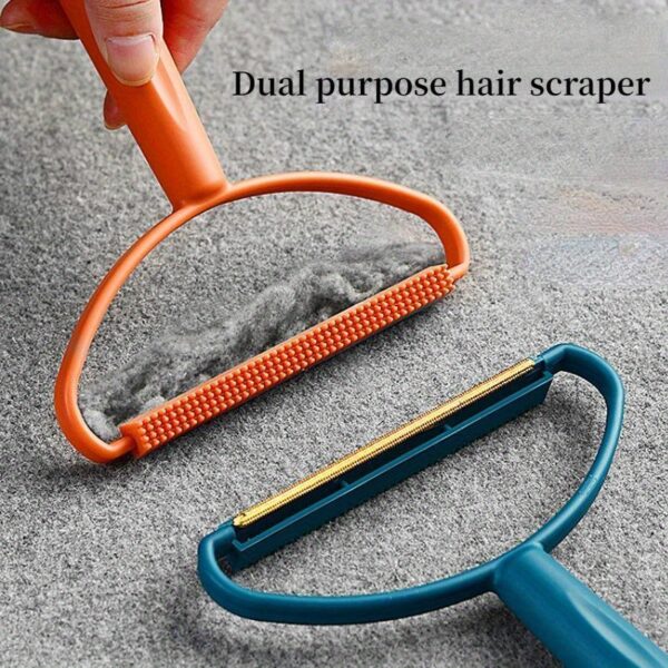 [Customer Favorite] 2-in-1 Pet Hair Remover & Lint Brush - Double-Sided Fabric Scraper for Dog & Cat Fur, No Batteries Required, Halloween gift, Christmas gift - Image 2