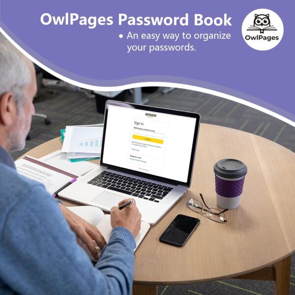 Password Book With Alphabetical Tabs. Hardcover Password Keeper Notebooks For Seniors, Internet Password Logbook Journal, Address Organizer For Computer & Website Logins, Pocket Size - Image 12
