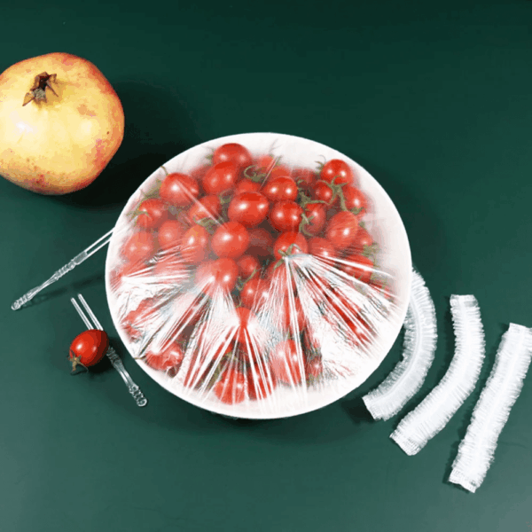 100pcs Colorful Disposable Food Covers - Elastic, Freshness Sealing Wraps for Leftovers, Fruits & More - Perfect for Home Kitchen, Picnics, BBQs & Restaurants - Image 10