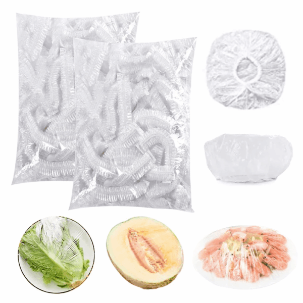 100pcs Colorful Disposable Food Covers - Elastic, Freshness Sealing Wraps for Leftovers, Fruits & More - Perfect for Home Kitchen, Picnics, BBQs & Restaurants