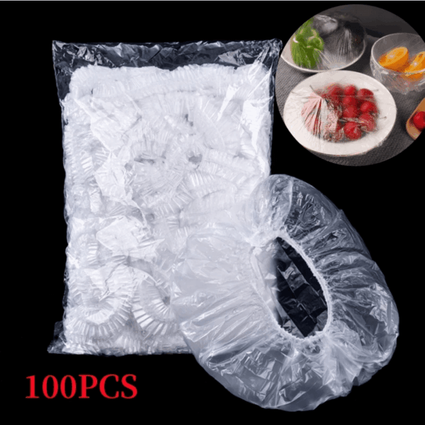 100pcs Colorful Disposable Food Covers - Elastic, Freshness Sealing Wraps for Leftovers, Fruits & More - Perfect for Home Kitchen, Picnics, BBQs & Restaurants - Image 11