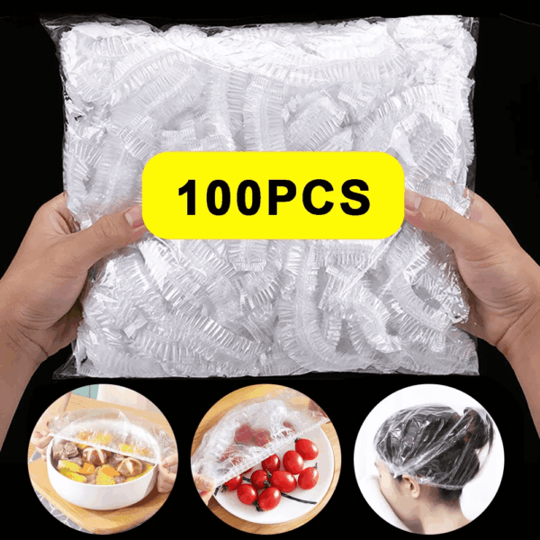 100pcs Colorful Disposable Food Covers - Elastic, Freshness Sealing Wraps for Leftovers, Fruits & More - Perfect for Home Kitchen, Picnics, BBQs & Restaurants - Image 12