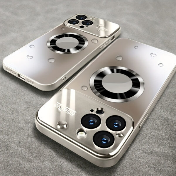 New Titanium Metallic Color Luxury Matte Phone Case for Iphone 15 14 13 12 11 Pro Max Plus Magnetic Wireless Charging Case Shockproof Glass Camera Lens Protection Cover - Image 8