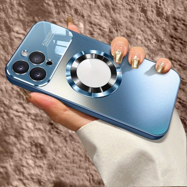 New Titanium Metallic Color Luxury Matte Phone Case for Iphone 15 14 13 12 11 Pro Max Plus Magnetic Wireless Charging Case Shockproof Glass Camera Lens Protection Cover - Image 7