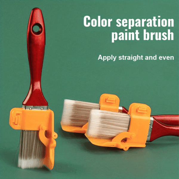 1pc Edging Color Separation Paint Brush, Portable And Durable Lightweight Cleaning Brush, Tough, Painting Brush With Wooden Handle, DIY Tool For Framing Walls Ceiling Edge Decoration - Image 10