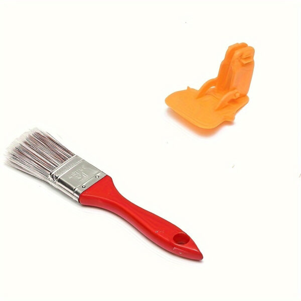 1pc Edging Color Separation Paint Brush, Portable And Durable Lightweight Cleaning Brush, Tough, Painting Brush With Wooden Handle, DIY Tool For Framing Walls Ceiling Edge Decoration - Image 3