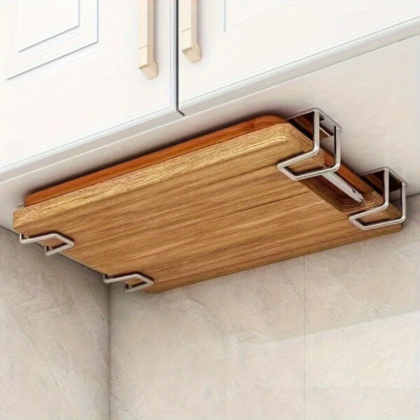4pcs Stainless Steel Kitchen & Bathroom Organizer Set - Sink Drain Rack, Sponge Holder with Hooks for Cleaning Supplies