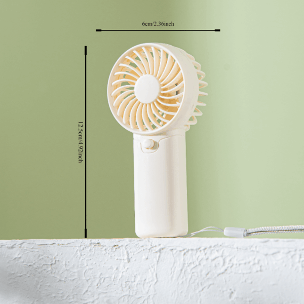 Battery Operated Mini Portable Fan, Lightweight Handheld Fan - Ideal for Office, Outdoor, Traveling and Camping - Stay Cool Anytime, Anywhere! (Requires AAA batteries, not included) - Image 2