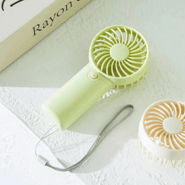 Battery Operated Mini Portable Fan, Lightweight Handheld Fan - Ideal for Office, Outdoor, Traveling and Camping - Stay Cool Anytime, Anywhere! (Requires AAA batteries, not included)