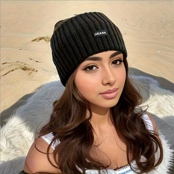 Soft Embrace, Elegant Knit Headband for Women - Cozy Ear Warmer, Solid Color, Cotton, Fashionable Winter Accessory - Image 4
