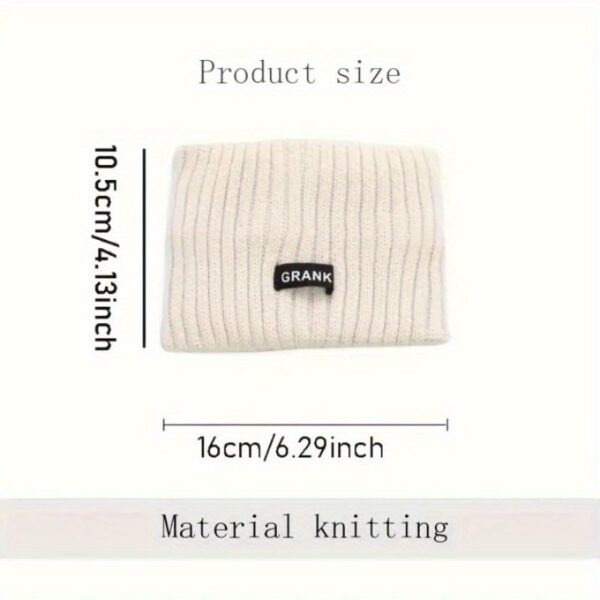 Soft Embrace, Elegant Knit Headband for Women - Cozy Ear Warmer, Solid Color, Cotton, Fashionable Winter Accessory - Image 6