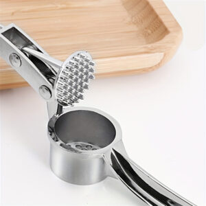 Titanium Garlic Press - 1 Piece, Manual Handheld Garlic and Ginger Mincer, Kitchen Gadget, Rust Proof, Easy Squeeze, No Electricity Needed