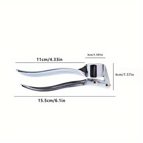 Titanium Garlic Press - 1 Piece, Manual Handheld Garlic and Ginger Mincer, Kitchen Gadget, Rust Proof, Easy Squeeze, No Electricity Needed - Image 7