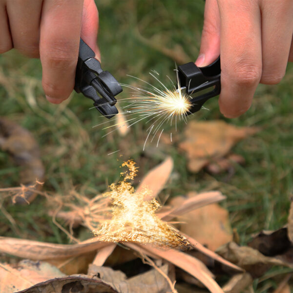 5-in-1 Bracelet With Compass, Whistle, Fire Starter, Cutting Tool, And Emergency Rope, For Hiking And Camping - Image 9