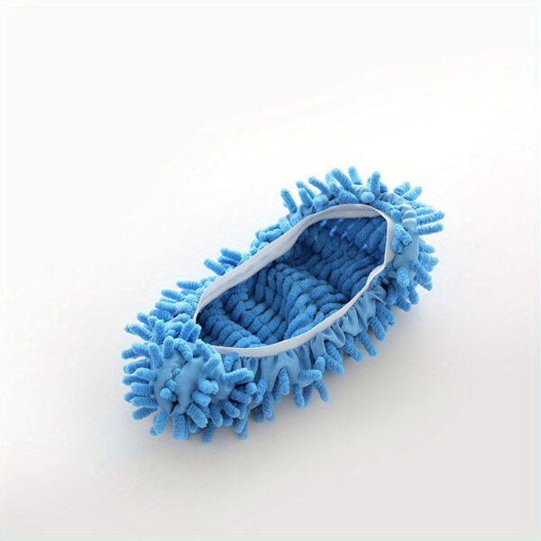 2-Pack Reusable Lazy Mop Slippers - Detachable, Washable Chenille Dust Mop Shoes Cover for Efficient Floor Cleaning - No Electricity Household Cleaning Tool for Living Room, Bedroom - Image 10