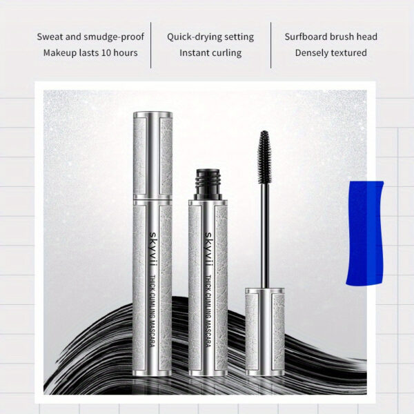 Galaxy Lengthening Mascara, Dramatic Lash Extension, Long-Wearing Formula, Waterproof & Smudge-Proof, Intense Black for All Skin Types - Image 2