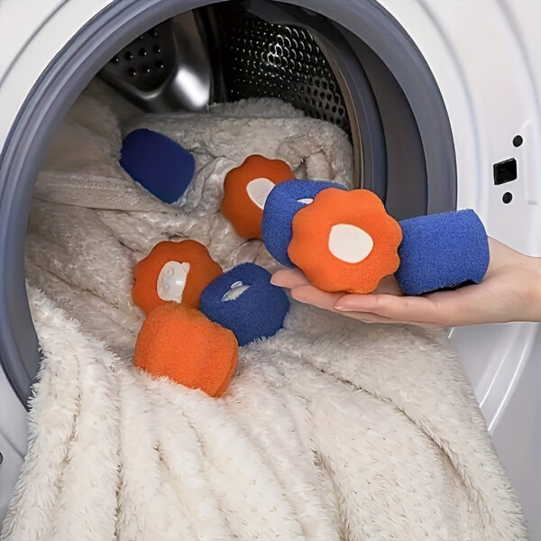 3/6pcs Pet Hair Removal Laundry Ball - No Electricity Required, Save Time and Energy, Reduce Wrinkles - Image 2
