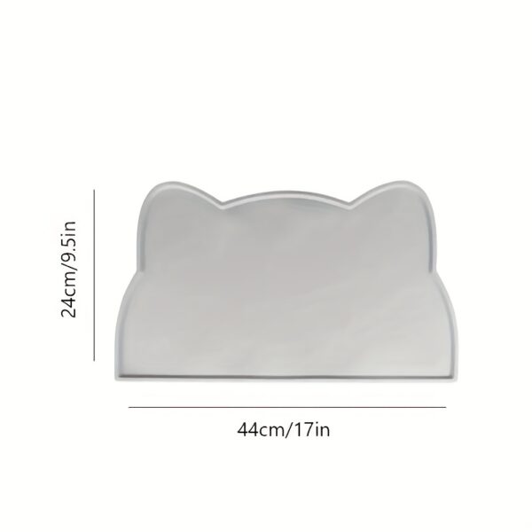 1pc Waterproof Silicone Pet Food Mat - Non-Slip, Easy To Clean - Image 4