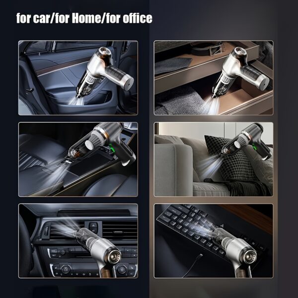 1pc Vacuum Cleaner 15000PA Wireless Handheld Vacuum Cleaner Home Appliance Car Vacuum Cleaner Wireless Handheld Car Vacuum Vacuuming And Blow 2in 1 Portable Strong Suction Cleaner Vacuum Accessories Cleaning Accessories Small Appliance - Image 9