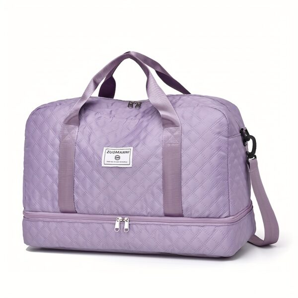Ultra-Lightweight Large Capacity Argyle Travel Duffle Bag - Spacious & Highly Portable for Overnight Trips, Stylish Luggage Solution - Image 20