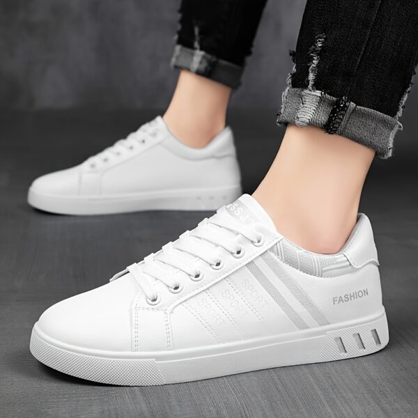 Men's Trendy Street Style Low Top Skateboard Shoes, Comfy Non Slip Lace Up Durable Sneakers For Men's Outdoor Activities - Image 10