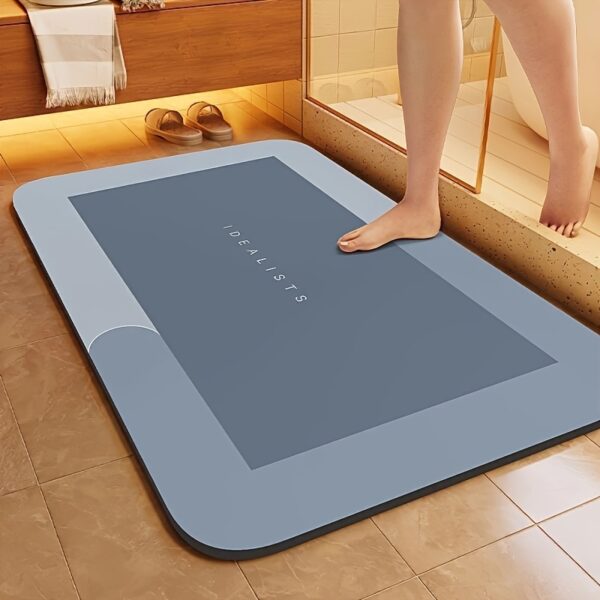 Super Absorbent Diatom Mud Bathroom Mat - Quick-Drying, Non-Slip Water-Absorbing Floor Mat, Soft And Comfortable, Suitable for Bathrooms, Showers, Laundry Rooms, Bedrooms, Living Rooms, Door Mats, Kitchen Mats, Machine Washable, Hand Washable. - Image 3