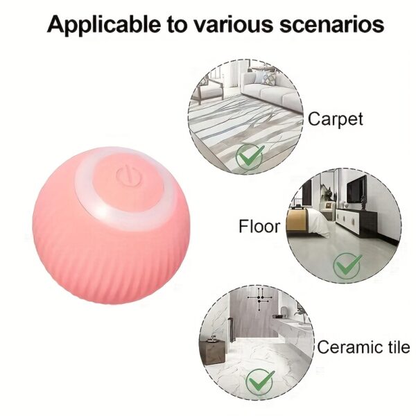 1pc Smart Cat Toys Automatic Rolling Ball Electric Cat Toys Interactive For Cats Training Self-moving Kitten Toys Pet Accessories - Image 7