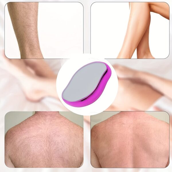 [Painless Hair Eraser] Painless Crystal Hair Eraser 1pc - Reusable & Waterproof Hair Removal Tool for Men & Women, Smooth Back, Arms, Legs - Image 13