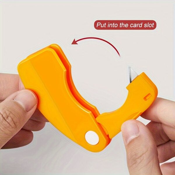 1/2pcs Orange Peeler, Plastic Folding Handle Fruit Peeler Tool, Vegetable Fruit Cutter, Creative Lemon Grapefruit Peeler, Kitchen Gadget - Image 2