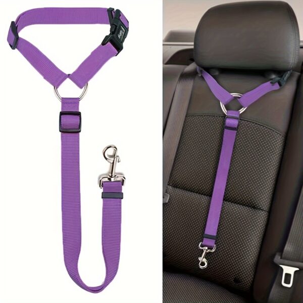 1pc Dog Seat Belt For Vehicle Secure, Pet Car Tether Safety Leash For Dogs In Vehicles, Dog Seatbelt Tether, Dog Seat Belt Buckle, Dog Car Seat Belt Christmas Gift - Image 13