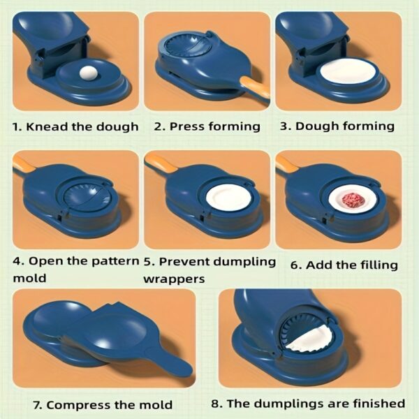 1pc, 2in1, Dumpling Skin Maker, Creative Dumpling Maker, Kitchen DIY Dumpling Maker, Manual Tortilla Maker, Dumpling Moulds For Dumpling Skin, Dough Presser, Dumpling Presser, Kitchen Stuff, Kitchen Gadgets Kitchen Accessories - Image 10