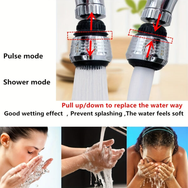360° Rotating Kitchen Faucet Aerator - Water-Saving Nozzle Filter & Diffuser Adapter, 1pc - Image 9