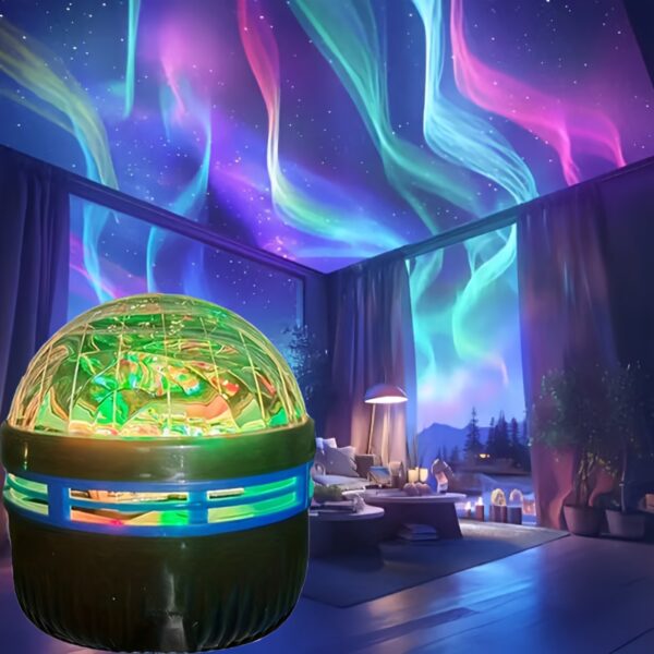 Aurora LED Mood Projection Light RGB Remote Control, Galaxy Star Projector, Bedroom Night Light Projector, Star Projector, Adult Room Decoration, Home Theater, Ceiling, Gift Decoration, Camping, Wedding Decoration, Amazing Projection Light Gift, Holiday P - Image 5
