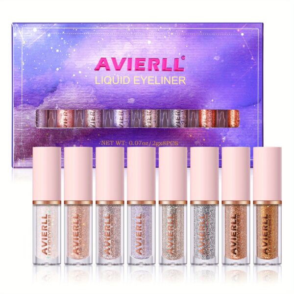 Glitter Liquid Eyeliner Pen, Long Lasting Shimmer Waterproof Colourful Eyeliner, Easy Coloring Smudge Proof Fast Drying Eye Makeup For Music Festival - Image 21