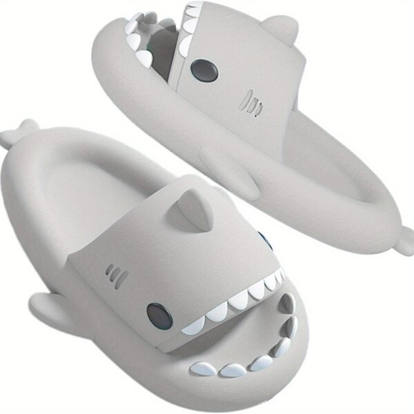Cartoon Shark Non-slip Slides Slippers, Lightweight Quick Drying Slides For Men Women, Slippers For Indoor Outdoor Beach Shower House Shoes - Image 74