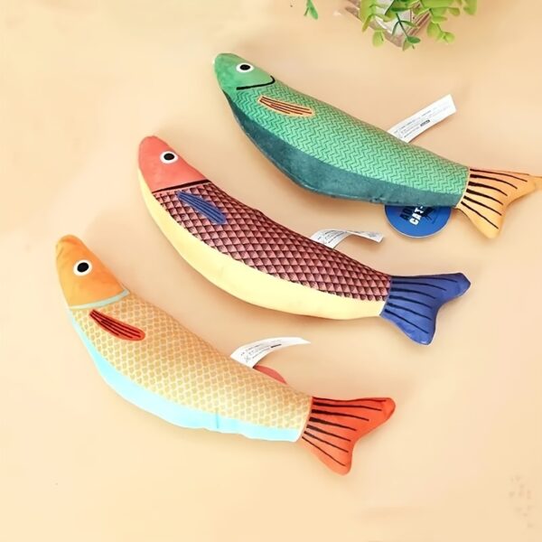 1/2pcs Ultra-Soft Crinkle Sound Cat Saury Fish Toy - Interactive Kicker for Indoor Exercise & Endless Fun - Image 12