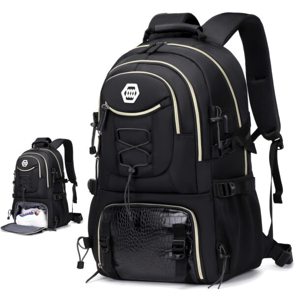 Outdoor Travel Backpack, Large Capacity Sports Camping Backpack, Laptop Backpack For Men And Women With Shoe Storage, School Bags, Easter Valentines Gifts - Image 9