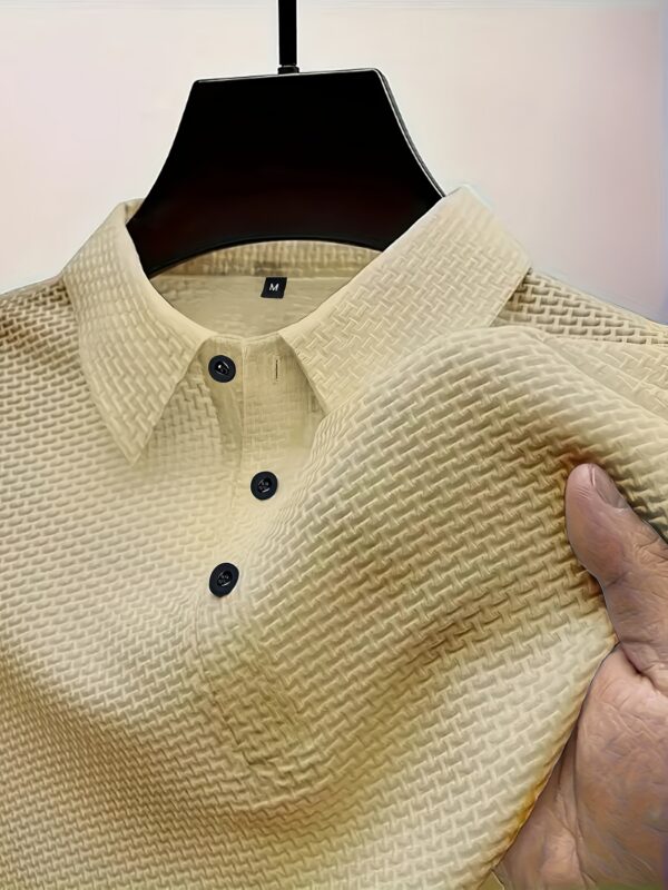 2024 New Men's Ice Sliky Fiber Sports Top - High-end Summer Short Sleeve, Versatile for Golf, Fishing, Basketball, Camping, Gym, Swimming, and Beach - Image 7