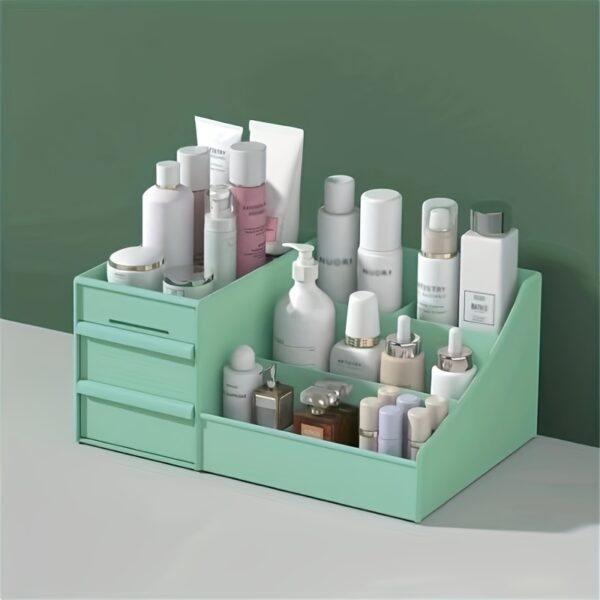 Makeup Organizer for Vanity Large Capacity Desk Storage with Drawers  Holder for Cosmetics, Skincare, Eyeshadow, Lotions, Lipstick, Nail Polish and Jewelry in Bathroom Bedroom Countertop - Image 12