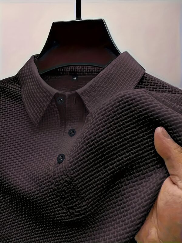 2024 New Men's Ice Sliky Fiber Sports Top - High-end Summer Short Sleeve, Versatile for Golf, Fishing, Basketball, Camping, Gym, Swimming, and Beach - Image 8