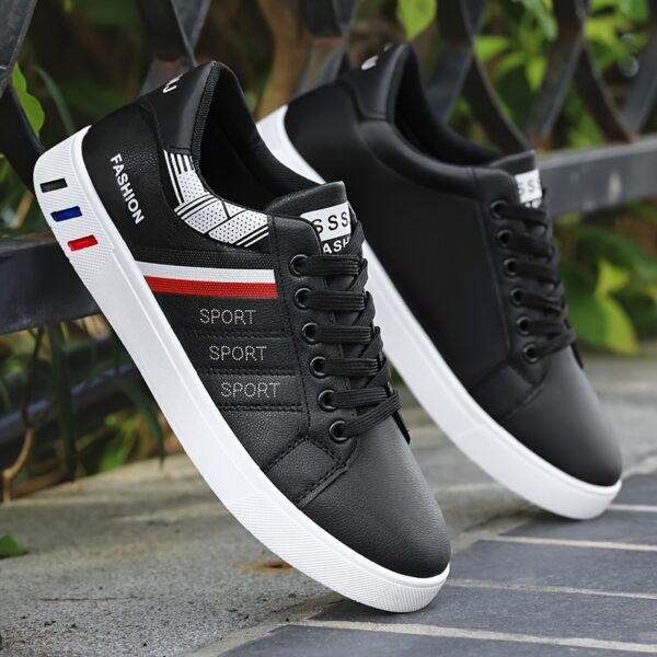 Men's Trendy Street Style Low Top Skateboard Shoes, Comfy Non Slip Lace Up Durable Sneakers For Men's Outdoor Activities - Image 8