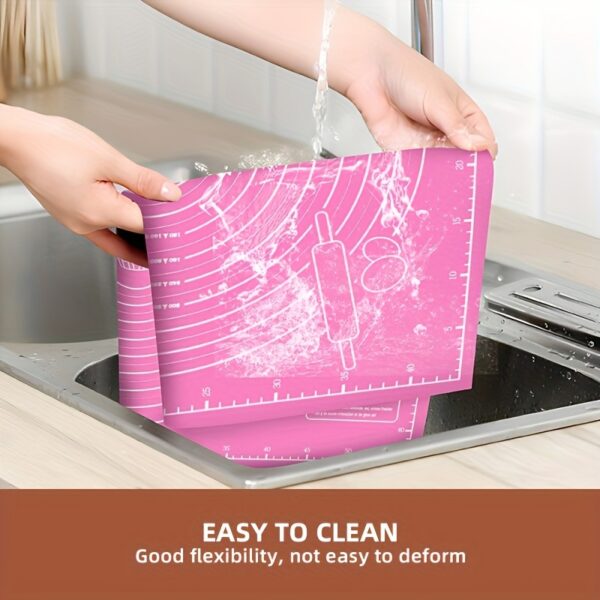 1pc EVA Non-Stick Reusable Baking Mat with Measurements, Food-Grade Dough Rolling & Kneading Pad for Bread, Candy, Cookies, Pastry - Kitchen Cooking Tool for Christmas, Halloween, Easter, Thanksgiving, Valentine'S Day - Image 8