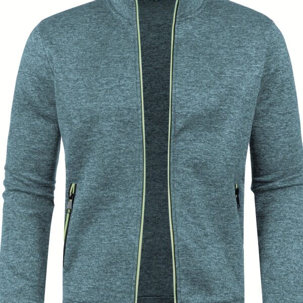 [Full Zip Up Cardigan Sweater] Elegant Mid Stretch Cardigan, Men's Casual Full Zip Up Cardigan Sweater Coat For Fall Winter - Image 20