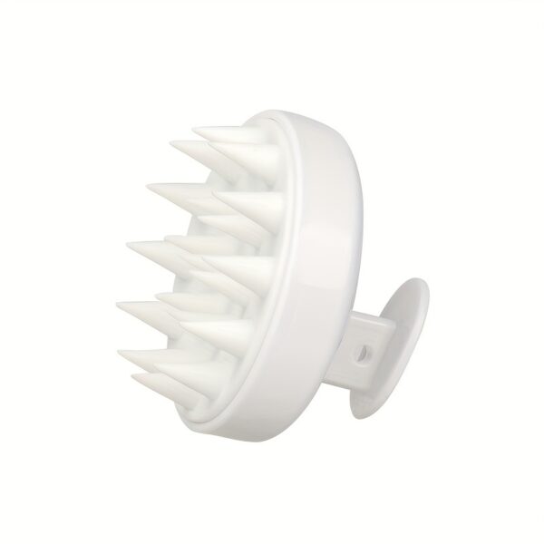 Manual Silicone Head Massager Brush - Gentle Exfoliating Scalp Massage Comb for Hair Growth & Light Beige Health, Soft Light Beige-Friendly Design, No Battery Needed, 3 Colors (Light Blue, Green, Black) - Image 16