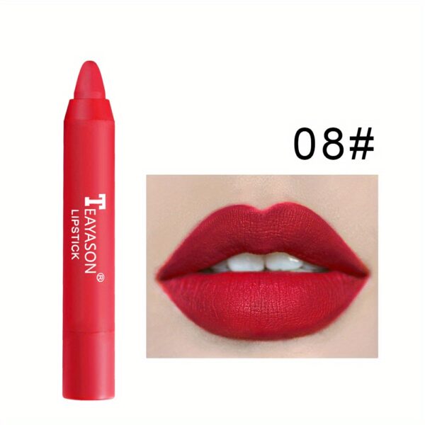 12 Colors Matte Moisturizing Lipstick Crayons - Long Lasting, Waterproof, Smooth, Fuller Lip Makeup Finish Valentine's Day Gifts - Image 16